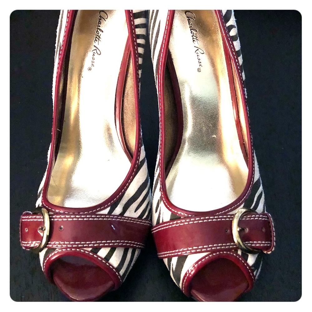 Zebra/Red Charolette Russe